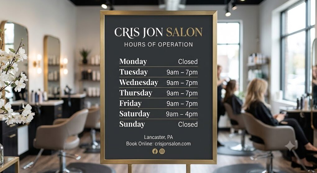 Cris Jon Salon Lancaster Pa business hours